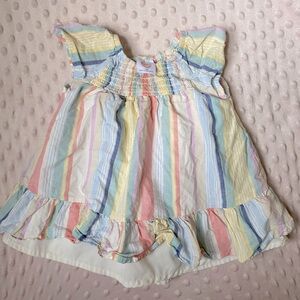 Wonder Nation Pastel Striped Baby Dress